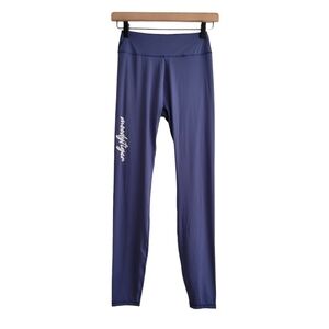 Moodytiger Girls 165 Blue Breezy Athletic Leggings Lightweight UPF 50+ Quick Dry